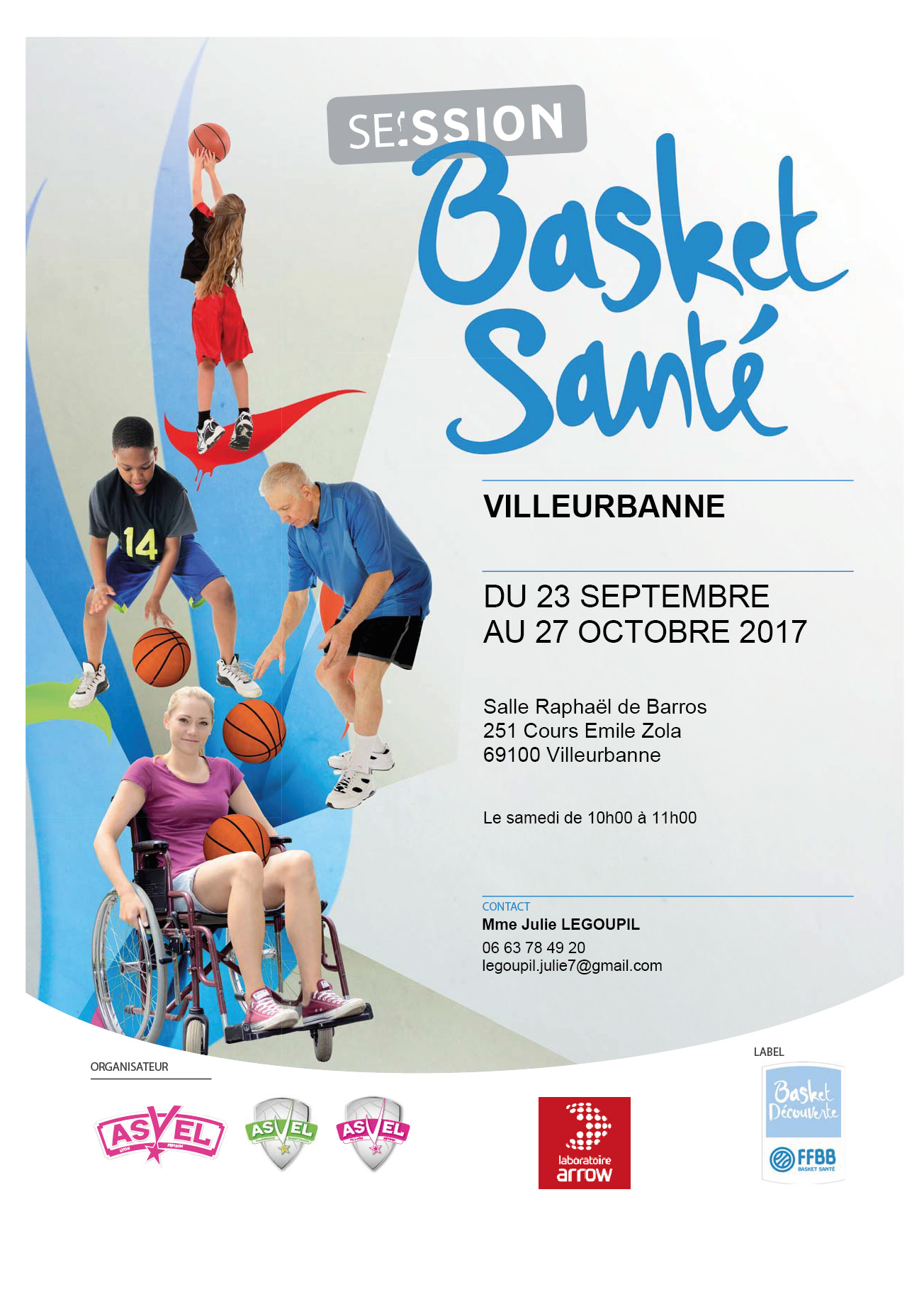 Affiche BS ASVEL Basket VFIN